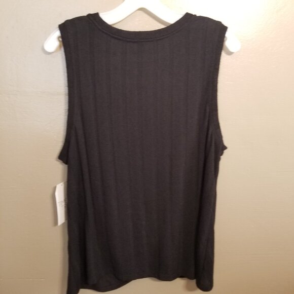 NEW Time & True Twist Front Tank, XXL (20), Black Soot - Picture 4 of 8